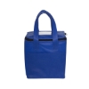 Non-Woven Cubic Lunch Cooler Bag With ID Slot - Blue-Reflex