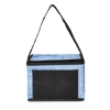 Denim Pattern Non-Woven 6-Pack Lunch Cooler Bag - Blue