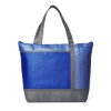 Hexagon Pattern Non-Woven Cooler Tote Bag - Blue-Reflex