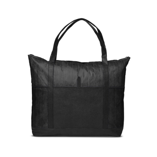 Cedar Non-Woven Lunch Cooler Tote Bag - Black