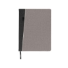 Baxter Cover With Front Pocket Refillable Journal 6.7" X 9.8" - Gray