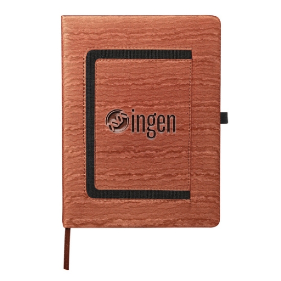 Roma Journal With Horizontal Phone Pocket 7.5" X 9.875"