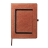 Roma Journal With Horizontal Phone Pocket 7.5" X 9.875" - Tan