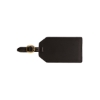 Grand Central Luggage Tag Sueded Leather - Black