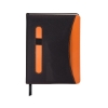 Naples Two-Tone Journal 5.75" X 8.25" - Black-Orange