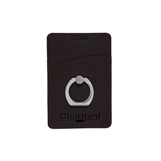Tuscany Card Holder with Metal Ring Phone Stand