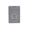 Tuscany Card Holder with Metal Ring Phone Stand - Gray