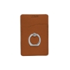 Tuscany Card Holder with Metal Ring Phone Stand - Tan