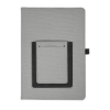 Roma Journal Notebook With Phone Pocket 5.625" X 8.25" - Gray
