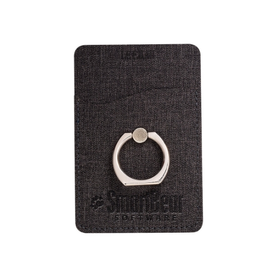 RFID Phone Pocket With Metal Ring Phone Stand