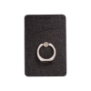 RFID Phone Pocket With Metal Ring Phone Stand - Black