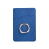RFID Phone Pocket With Metal Ring Phone Stand - Blue