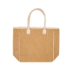 Seville Jute & Canvas Tote Bag - Natural