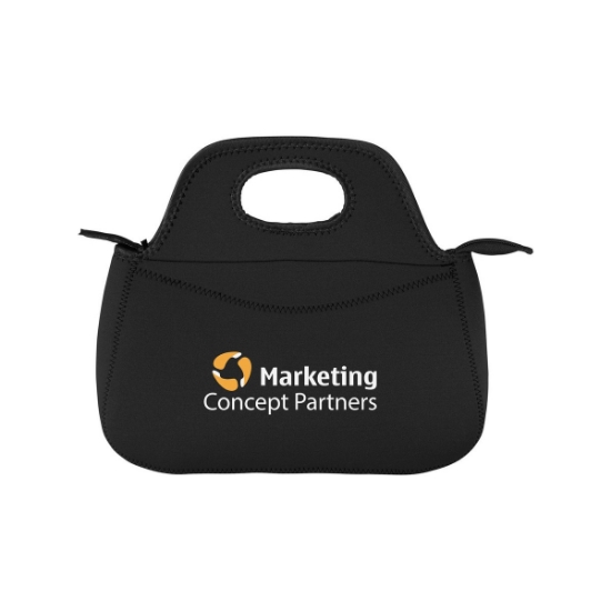 Zippered Neoprene Lunch Cooler Tote Bag