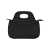 Zippered Neoprene Lunch Cooler Tote Bag - Black