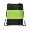 Microfiber Drawstring Bag - Black-Green-Lime