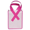 Small Breast Cancer Awareness Bag - Pink-White