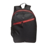 Front Zipper Color Laptop Backpack - Black-Red