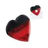 Heart Magnetic Memo Clip - Translucent Red