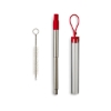 Festival Telescopic Reusable Drinking Straw Kit - Red