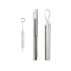 Festival Telescopic Reusable Drinking Straw Kit - White