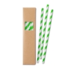 Paper Straw Set - Green-Lime