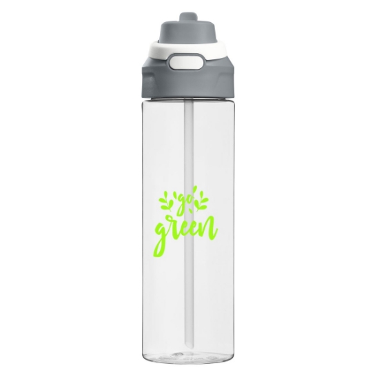 28 oz Iris Recycled PET Flip Straw Bottle