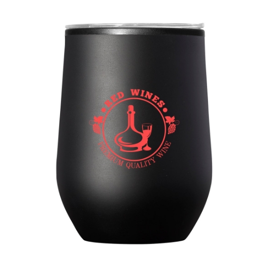 12 oz Budget Stemless Wine Tumbler With Lid