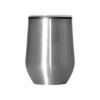 12 oz Budget Stemless Wine Tumbler With Lid - Silver