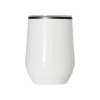 12 oz Budget Stemless Wine Tumbler With Lid - White