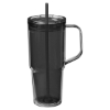 Hampton 32 oz Recycled AS Double Wall Tumbler With Handle - Black