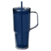 Hampton 32 oz Recycled AS Double Wall Tumbler With Handle - Marine Blue