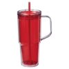 Hampton 32 oz Recycled AS Double Wall Tumbler With Handle - Cabana Red