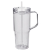 Hampton 32 oz Recycled AS Double Wall Tumbler With Handle - Clear