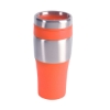 16 oz Silver Streak Tumbler - Orange