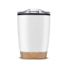 12 oz Symmetry Tumbler With Bamboo Base - White