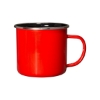 16.9 oz Iron And Stainless Steel Log Cabin Mug - Red