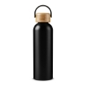 24 oz Vigor Aluminum Bottle With Bamboo Lid - Black
