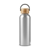 24 oz Vigor Aluminum Bottle With Bamboo Lid - Silver