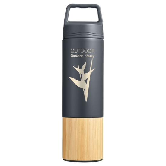 20 oz Tao Bamboo Vacuum Insulated Stainless Steel Bottle