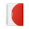 Curve Medium Spiral Notebook 4.25" x 5.25" - Translucent Red