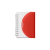 Curve Small Spiral Notebook 3.25" x 4.25" - Translucent Red
