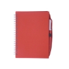 Spiral Notebook & Pen 5.75" x 7.125" - Translucent Red