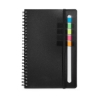 Semester Spiral Notebook With Sticky Flags 6.25" X 8.5" - Black