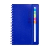 Semester Spiral Notebook With Sticky Flags 6.25" X 8.5" - Blue-Reflex