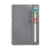 Semester Spiral Notebook With Sticky Flags 6.25" X 8.5" - Gray