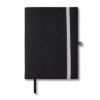 Felt Cover With Refillable Journal Notebook 6.5" X 8.7" - Black