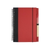Contrast Paperboard Spiral Notebook & Pen 5.5" x 7.125" - Red