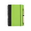 Contrast Paperboard Spiral Notebook & Pen 5.5" x 7.125" - Green-Lime