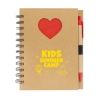 Paper Notebook with Die Cut Heart Shape